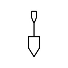 shovel line icon