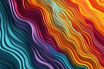Obraz premium abstract rainbow waves background 