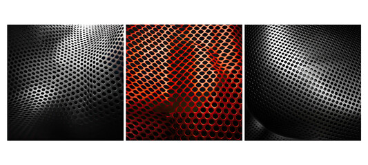design perforated texture background illustration steel hole, detail closeup, grid metallic design perforated texture background