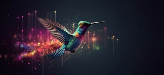 Harmonious Data Flow Concept with Digital Hummingbird in Flight