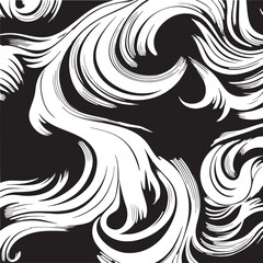 Abstract Floral texture, black and white abstract fire texture, Vector Illustration, SVG