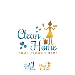 Clean Service Logo Template Design