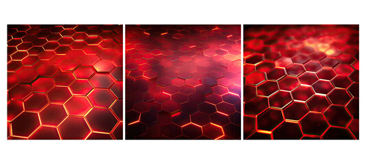 abstract red light hexagon background illustration design polygon, texture shape, backdrop modern abstract red light hexagon background