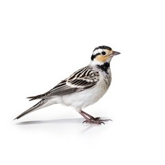 Obraz premium Smiths longspur bird isolated on white background.