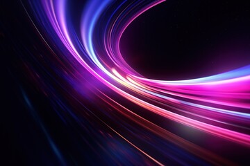 neon purple and pink spiral with black background