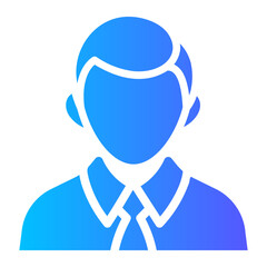 Obraz premium financial advisor Gradient icon