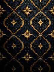 Gold and black Luxury background. Generative AI. 