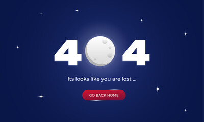 Error 404 site page is not found concept. vector