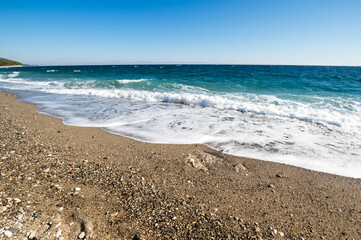 The coast of Mediterranean sea