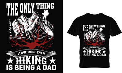 Hiking T-shirt Design