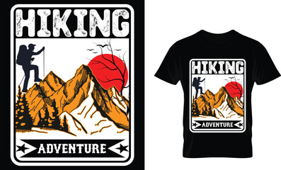 Hiking T-shirt Design