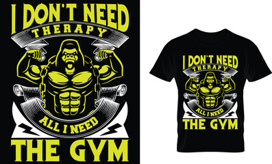 Gym T-shirt Design