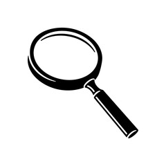 Magnifying glass icon sign magnifier loupe illustration