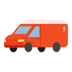 Van flat illustration