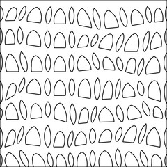  Stylish texture with figures from lines.Abstract black and white pattern for web page, textures, card, poster, fabric, textile. Monochrome graphic repeating design.