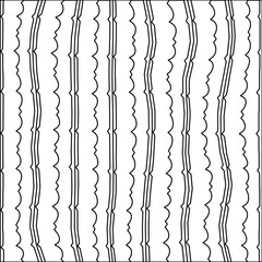  Stylish texture with figures from lines.Abstract black and white pattern for web page, textures, card, poster, fabric, textile. Monochrome graphic repeating design.