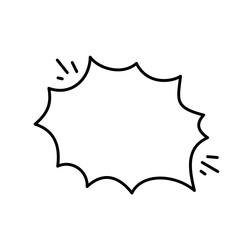 Hand drawn text box. Cute cartoon style talking dialogue.
