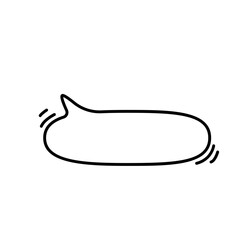 Hand drawn text box. Cute cartoon style talking dialogue.
