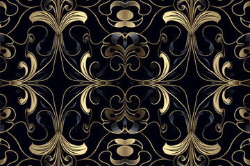 Luxury fabric pattern. Abstract vector illustration ornate elegant luxurious royal style. Art graphic print design for wrapping paper fabric texture textile wallpaper background backdrop wedding card.
