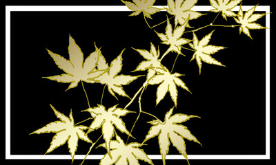 スタイリッシュな秋の紅葉の素材