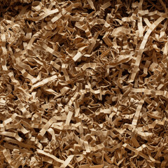 recycling brown box with paper straw