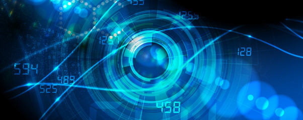 Technology abstract futuristic background for internet business. Big data concept.