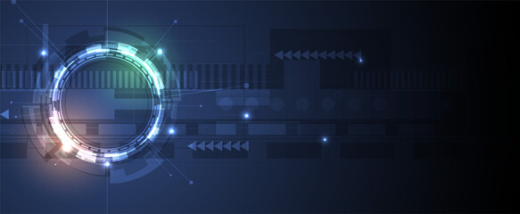 Technology abstract futuristic background for internet business. Big data concept.