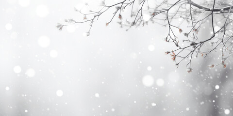 Abstract snowy white blur background.