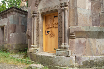 Fototapeta na wymiar Ancient church door. Religion. Travel