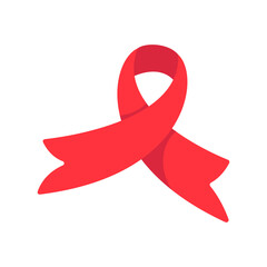 red cross ribbon World Aids Day awareness campaign sign prevention of communicable diseases