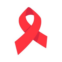 red cross ribbon World Aids Day awareness campaign sign prevention of communicable diseases