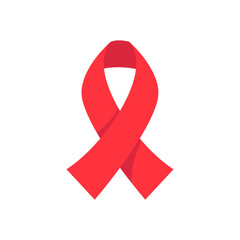 red cross ribbon World Aids Day awareness campaign sign prevention of communicable diseases