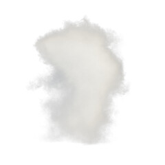Cloud isolated transparent background 3d rendering
