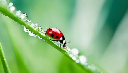 ladybug on grass © Katka