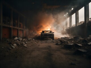 Fototapeta premium old abandoned factory