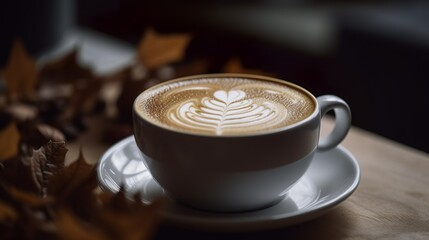 cozy latte art coffee 