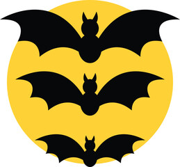 Bats vector image or clip art 