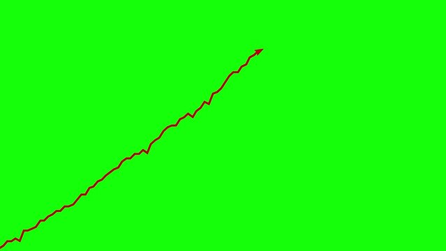 Graph rate goes up and then goes down. Unexpected surprise. Business cartoon.