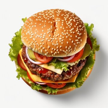 Cheeseburger iluustrated- generative ai ki