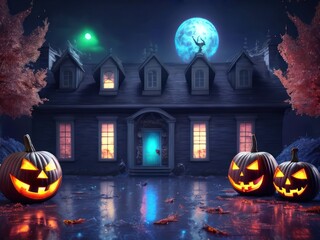 Halloween background. Halloween pumpkins