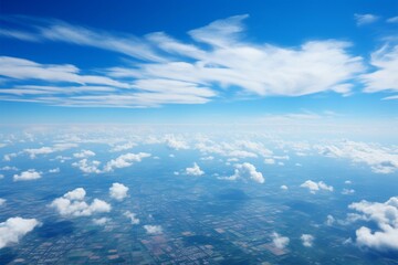 Fototapeta na wymiar Blue sky texture featuring soft, cloud inspired elements