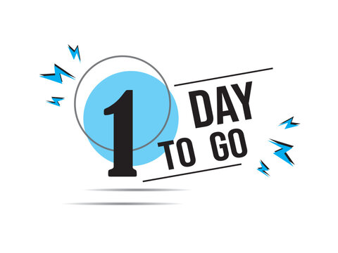 2 day to go last countdown icon. two day go sale price offer promo deal timer,  2 day only, Countdown left days banner. count time sale. Vector illustration, number of days left badge for sale