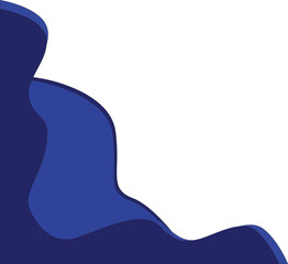 Corner Wave Blue Sea