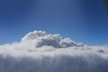 Clouds, view from the plane window