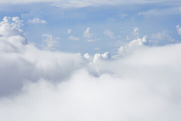 Clouds, view from the plane window