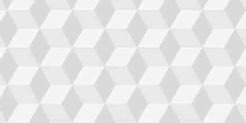 Obraz premium Abstract white and gray style minimal blank cubic. Geometric pattern illustration mosaic, square and triangle wallpaper. 