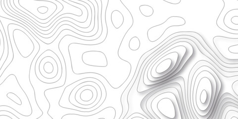 Fototapeta na wymiar Topographic line contour map background, geographic grid map abstract backdrop. Black on white contours vector topography stylized height of the lines. Topographic contour map. 