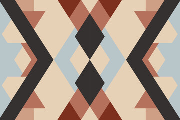 Seamless Pattern Vector Illustration.This captivating design combines intricate geometric shapes and soothing color palettes to create a mesmerizing visual feast that's perfect for gift wrapping paper