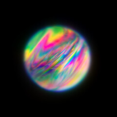 Colorful Abstract Spherical Design Element