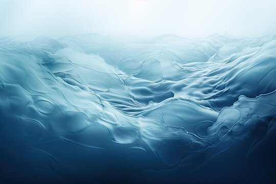 Calm Blue Gay flowing water surface waves andstract background with text field 
